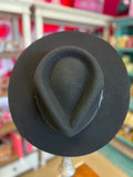 CORRAL DAKOTA FELT HAT - BLACK