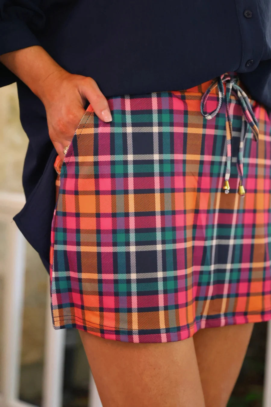 PATTEREND IN PLAID SKORT