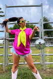GLOW GIRL WITH A POP TOP - METALLIC FUCHSIA