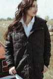 PUFF PUFF QUILTED AZTEC HOODED JACKET