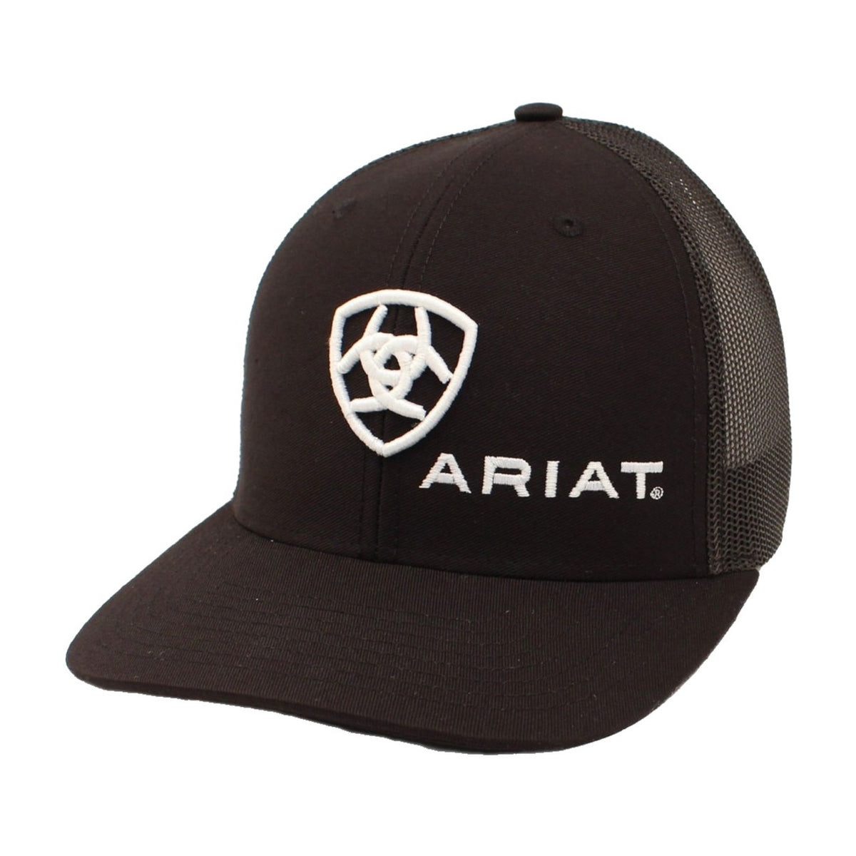 Ariat Men's Black and White Shield Logo