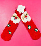 CHRISTMAS SANTA  SOCKS - RED