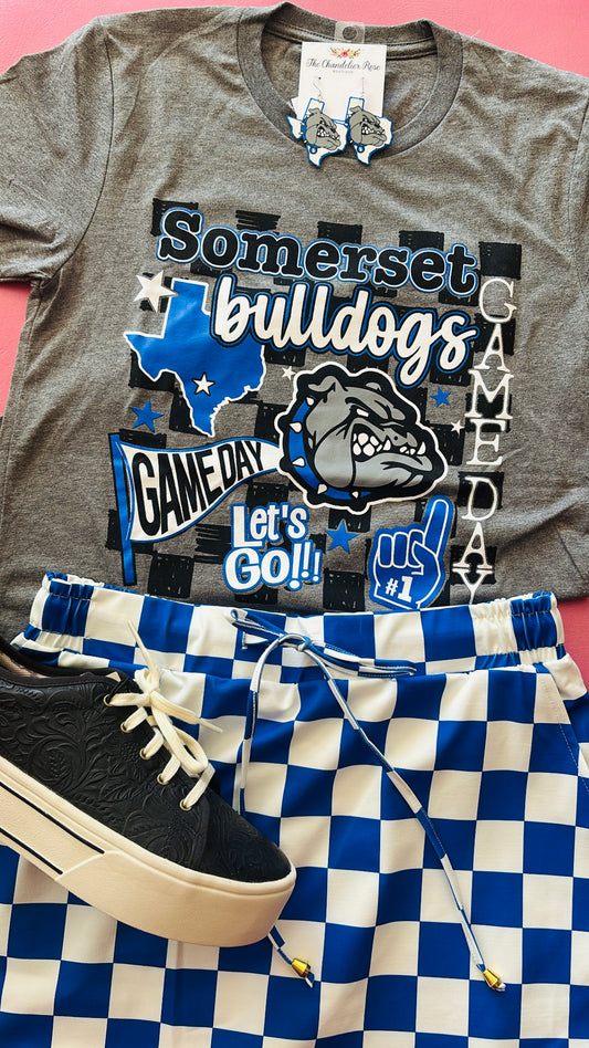 SOMERSET BULLDOGS GAME DAY TEE - DEEP HEATHER