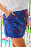 RED WHITE AND BOOM SKORT