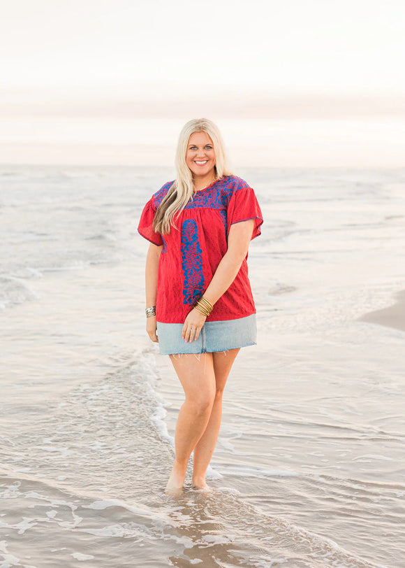 THE CHELSEA TOP - RED