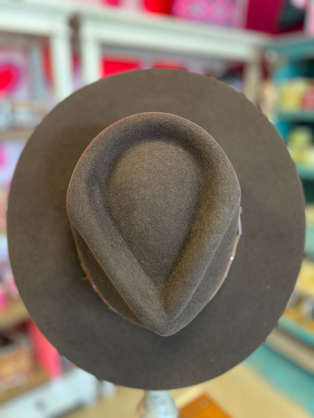 CORRAL DAKOTA FELT HAT - CHOCOLATE