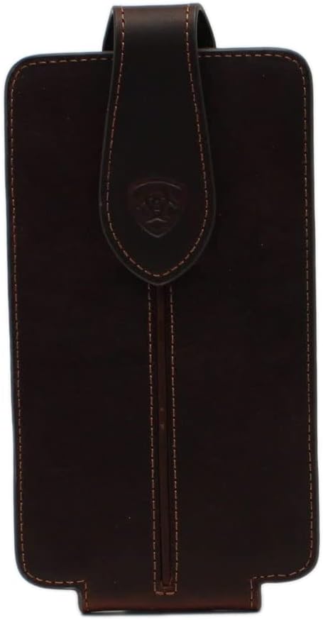 ARIAT CELL CASE LARGE CENTER BUMP -  BROWN