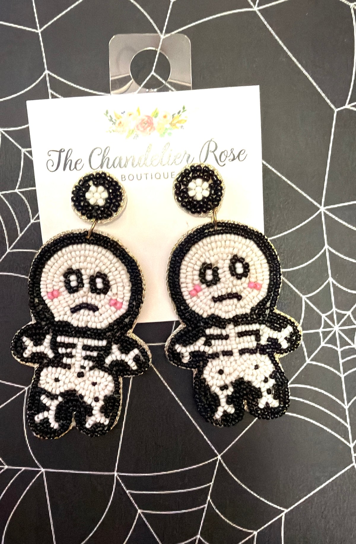 Beaded Bones The Skeleton Earrings