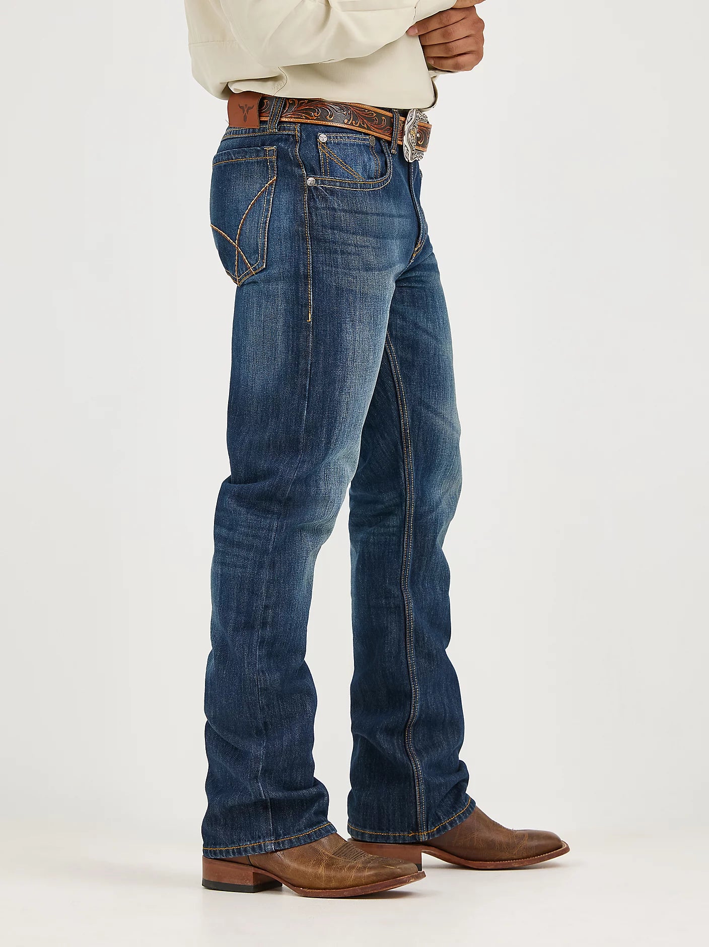 MEN'S WRANGLER 20X® NO. 42 VINTAGE BOOTCUT JEAN - RIVER DENIM