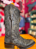 CORRAL WOMEN'S BLACK GLITTER INLAY & EMBROIDERY SQUARE TOE COWBOY BOOT - A4876