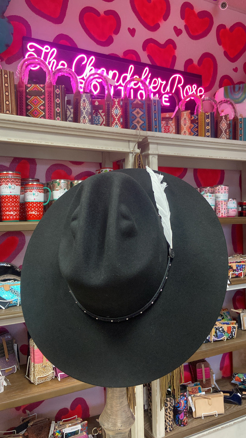 CORRAL DIXIE FELT HAT - BLACK