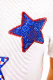 PATRIOTIC STARS PATCH TEE
