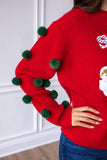 SANTA'S FAVROITE RED KNIT SWEATER