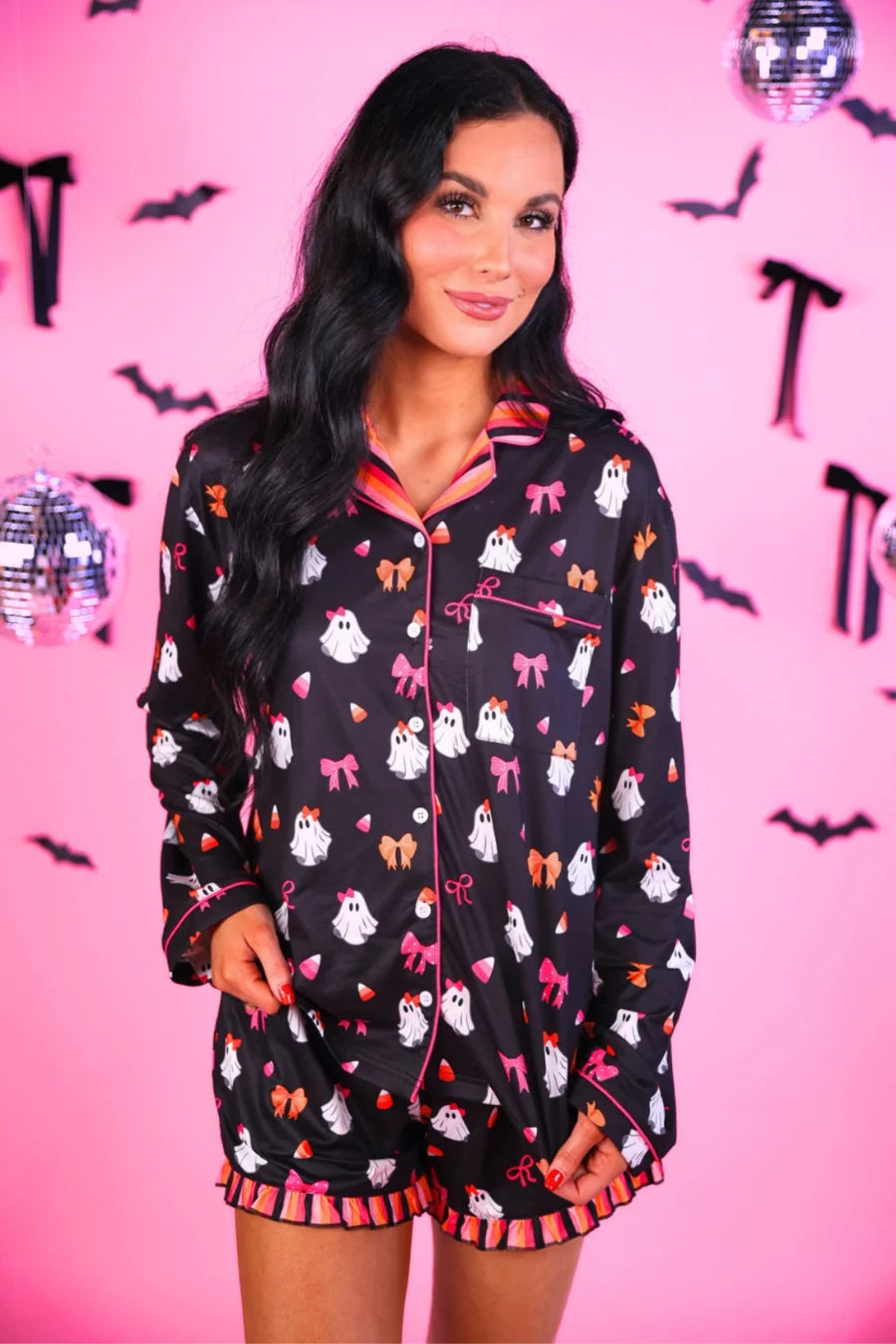 BOOOTIFUL GIGI RUFFLE PAJAMA SET