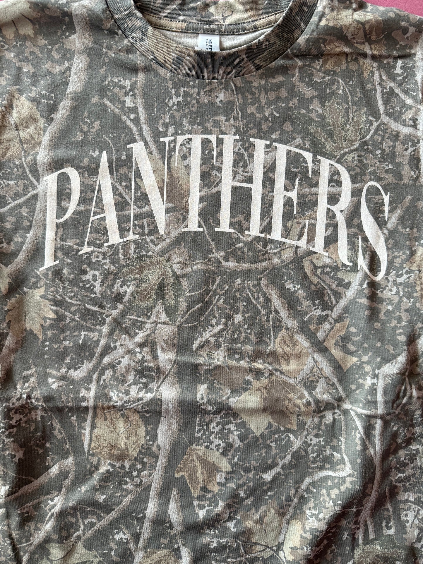 PANTHERS CAMO TEE - DIRTY WHITE INK