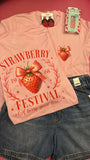 STRAWBERRY FESTIVAL BACK TEE - PINK