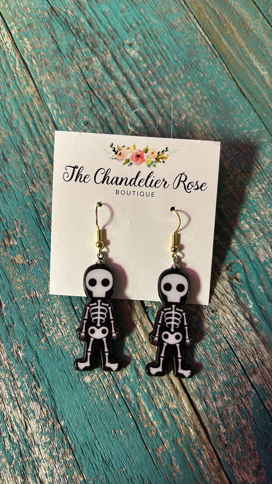 HALLOWEEN SKELETON HOOK EARRINGS