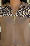 MIA PRINTED PULLOVER - SAFARI CHIC