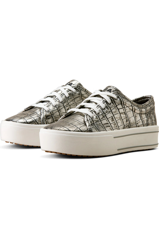 ARIAT WOMEN'S SKYLAR SHOES SILVER CROC PRINT