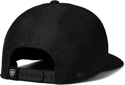 ARIAT MENS FLEXFIT 110 SNAPBACK LOGO BLACK CAP
