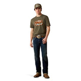 ARIAT MENS WILD CREEK CAMO TSHIRT - ARMY GREEN