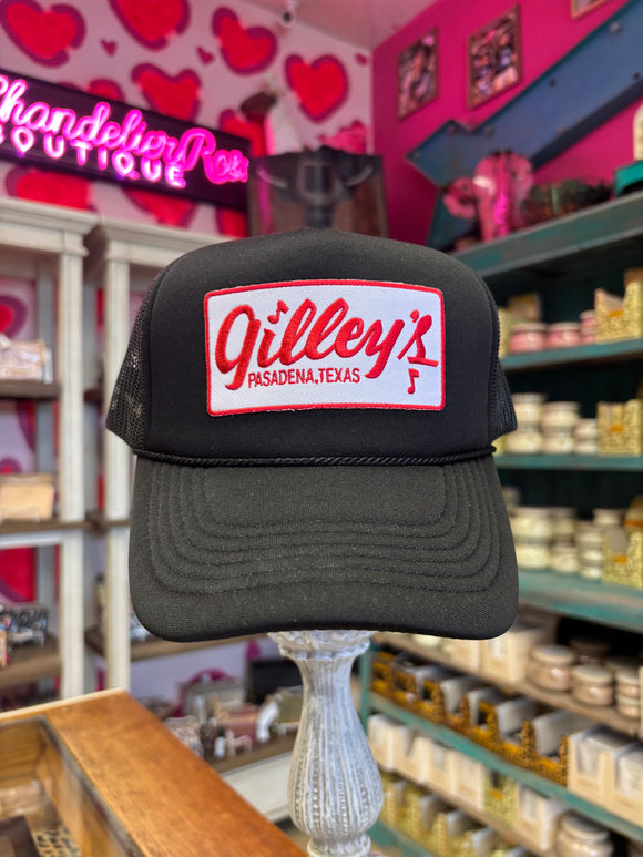 GILLEY'S BLACK TRUCKER CAP