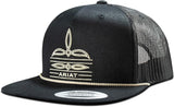 ARIAT CAP TOE BUG STIICH BRIM ROPE BLACK