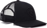 ARIAT MENS CAP SNAP BACK SHIELD LOGO - BLACK