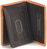 ARIAT BIFOLD CALF HAIR BASKET WEAVE NATURAL