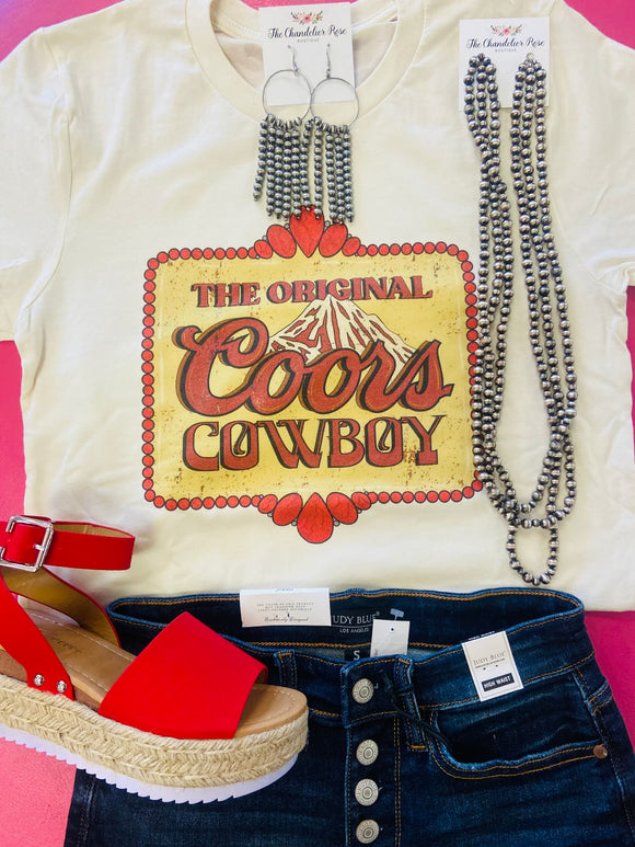 THE ORIGINAL COORS COWBOY WESTERN TEE