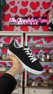 VERY G FLIRTY BLACK  FASHION SNEAKERS