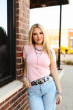 CLOUD BASIC TEE - BLUSH