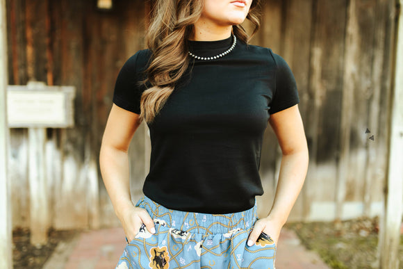 CLOUD BASIC SNUG TOP - MIDNIGHT