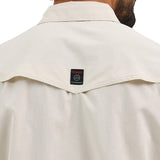 MENS WRANGLER DROVER UTILITY SHIRT - PELICAN