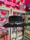 CORRAL DAKOTA FELT HAT - BLACK