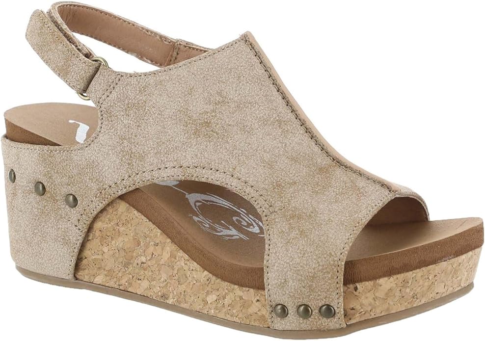 VERY G ISABELLA 2 NUDE PLATFORM WEDGE