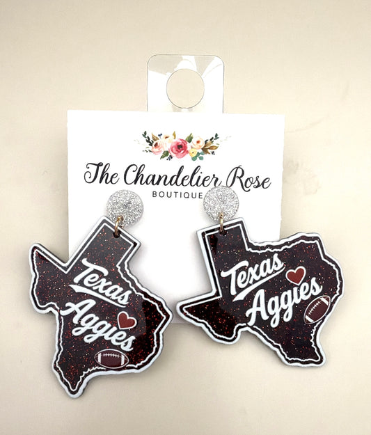Texas Aggies Earrings