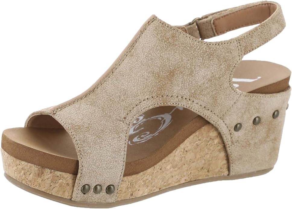 VERY G ISABELLA 2 NUDE PLATFORM WEDGE