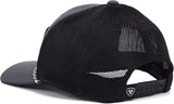 ARIAT MENS SNAP BACK FF110 RECTANGLE PATCH - BLACK