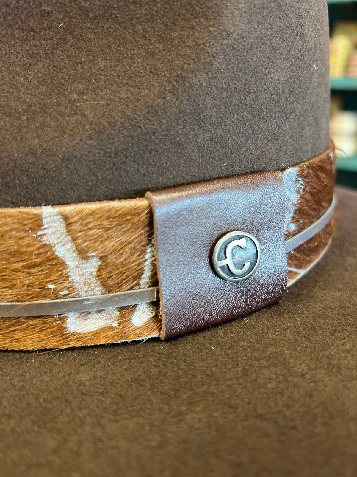 CORRAL DAKOTA FELT HAT - CHOCOLATE