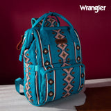 WRANGLER ALLOVER AZTEC PRINTED BACKPACK - TURQUOISE