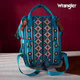 WRANGLER ALLOVER AZTEC PRINTED BACKPACK - TURQUOISE