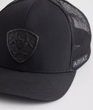 ARIAT MENS METAL ARIAT SHIELD CAP - BLACK