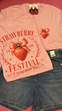 STRAWBERRY FESTIVAL BACK TEE - PINK