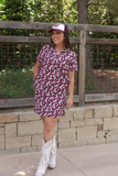 THE TAILGATE DRESS - MAROON