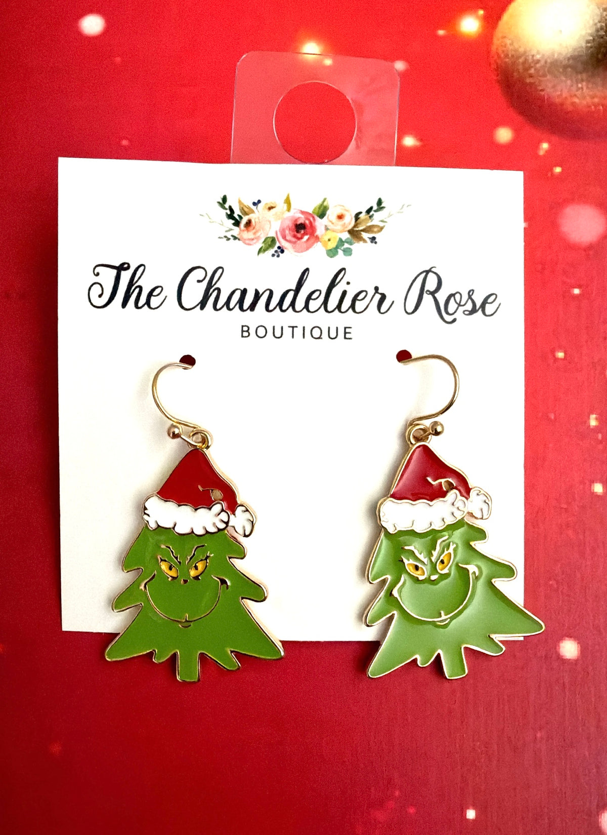 Grinchy The Tree Earrings