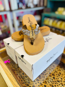 GYPSY JAZZ GLIMMER TAN SANDALS