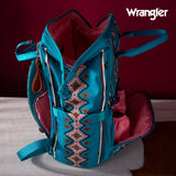 WRANGLER ALLOVER AZTEC PRINTED BACKPACK - TURQUOISE