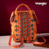 WRANGLER ALLOVER AZTEC PRINTED BACKPACK - LIGHT ORANGE