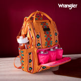 WRANGLER ALLOVER AZTEC PRINTED BACKPACK - LIGHT ORANGE